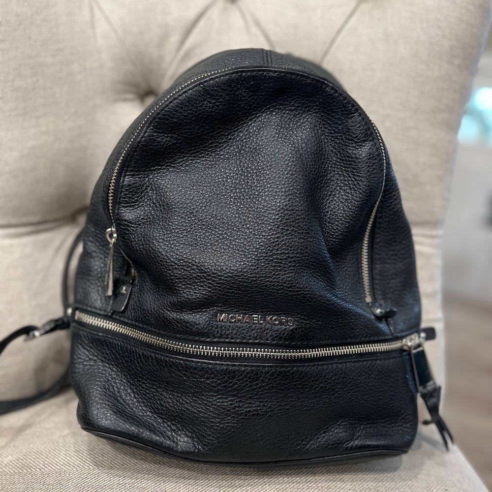Michael Kors Black Mini Backpack
